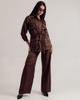 Women's Suit Sandrom 9830 S (36) Chocolate (shirt, Trousers)