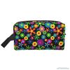 Hippie Flower Women Travel Makeup Pouch Waterproof Large-capacity Travel Cosmetic Bag with Handle Cosmetic Bag Storage Bag