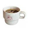 (White)Cartoon Dog Mug Fashion Handheld Water Drinking Cup for Home Party