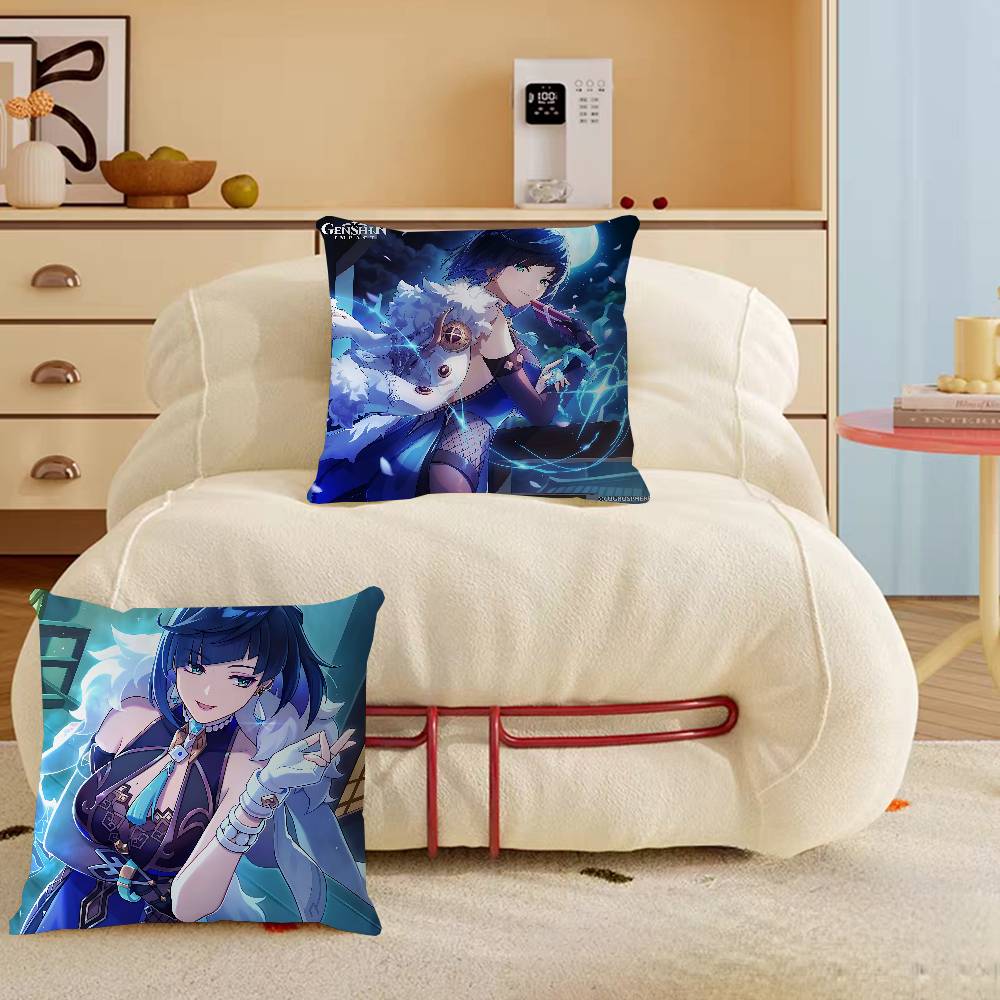 Y-Yelan Anime Game Pillow Anime Pillow Sofa Bed Head Pillow Cover Cushion Cover 45x45 Cm Fashion