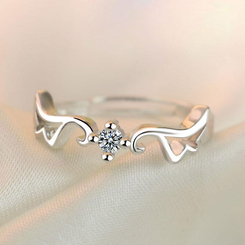 925 Silver Ring Fashion Sparkle AAA Zircon High Quality For Women Rings Wedding Fine Jewelry Accessories Party Gift