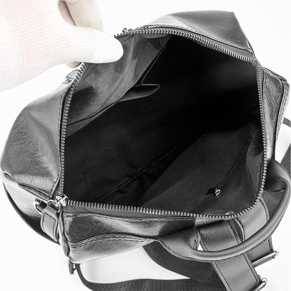 Women Versatile Backpack - Spacious Pu Leather School Bag With Adjustable Straps Multiple Pockets For College Work Shoulder Bag Quality