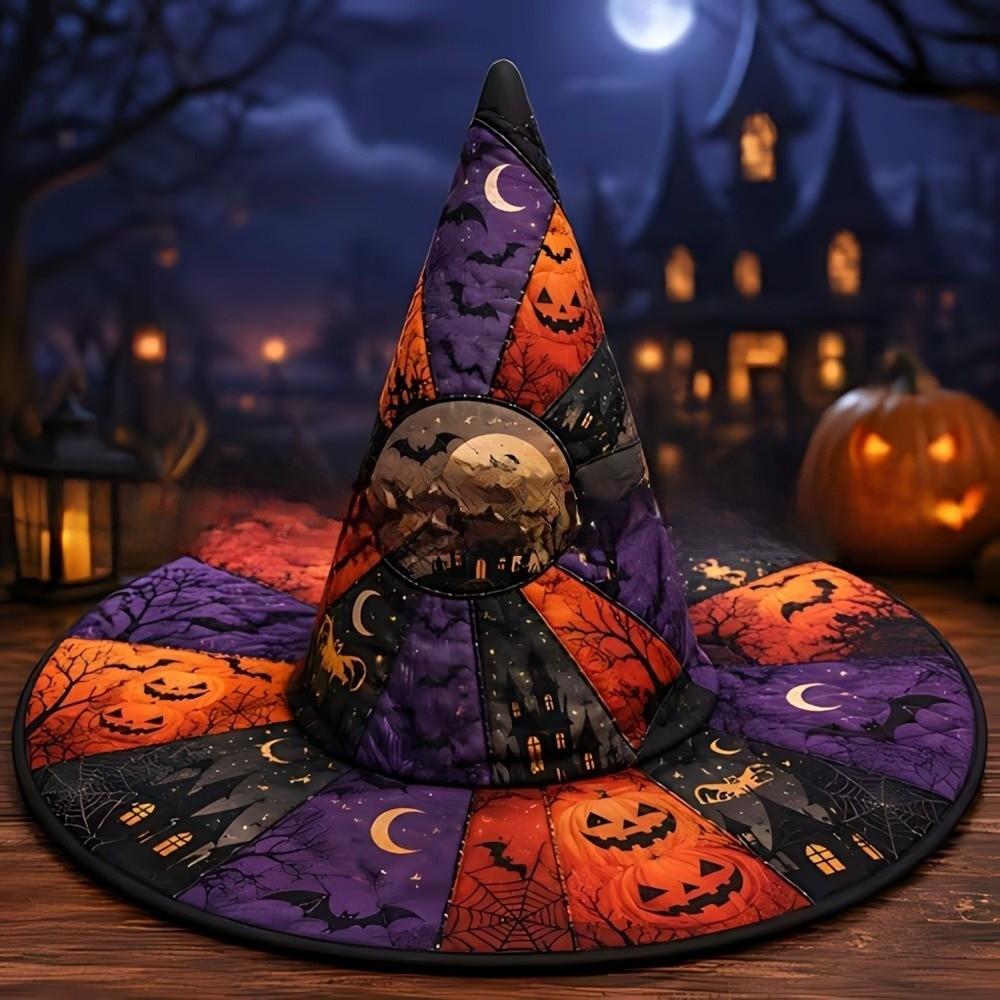 Cosplay Halloween Witch Hat Wide Brim Party Hat Halloween Accessories Festival Hat  Cosplay Party