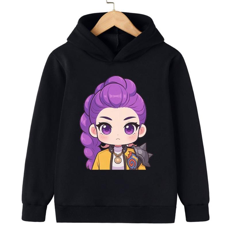 Winter Fashion Comfortable Anime Girl Printed Soft Popular Children's Cute Warm Hoodie