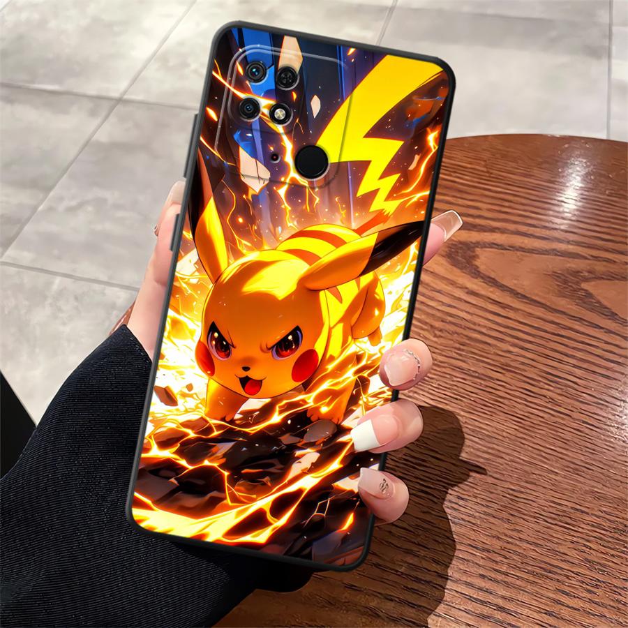 Cool Pokemon Pikachu Case for Xiaomi Redmi A1 A2 Plus 12C 14C A3 10 13C A4 9 K40 K80 Pro A5 Funda Phone Cover