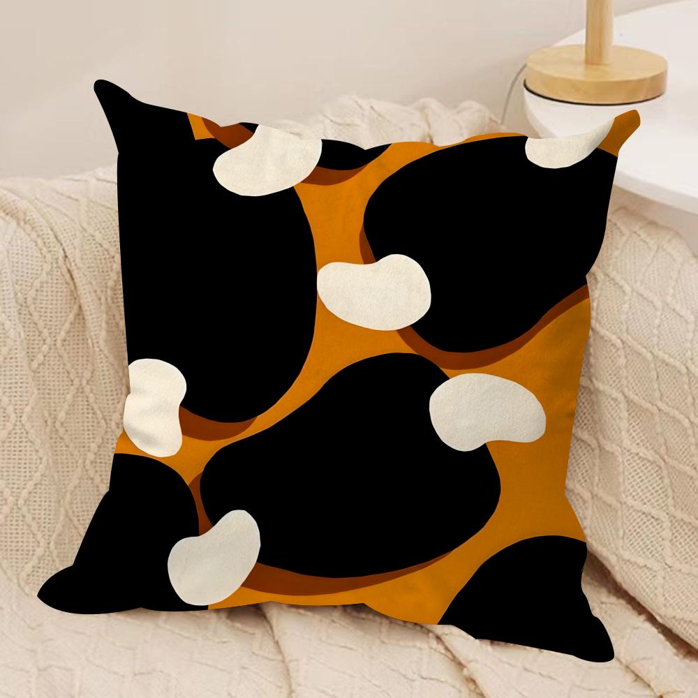 Art Abstract Illustration Cushion Cover Soft Plush Fabric DoubleSided Printed Sofa Cushion Cover for All Seasons Home DecorGift