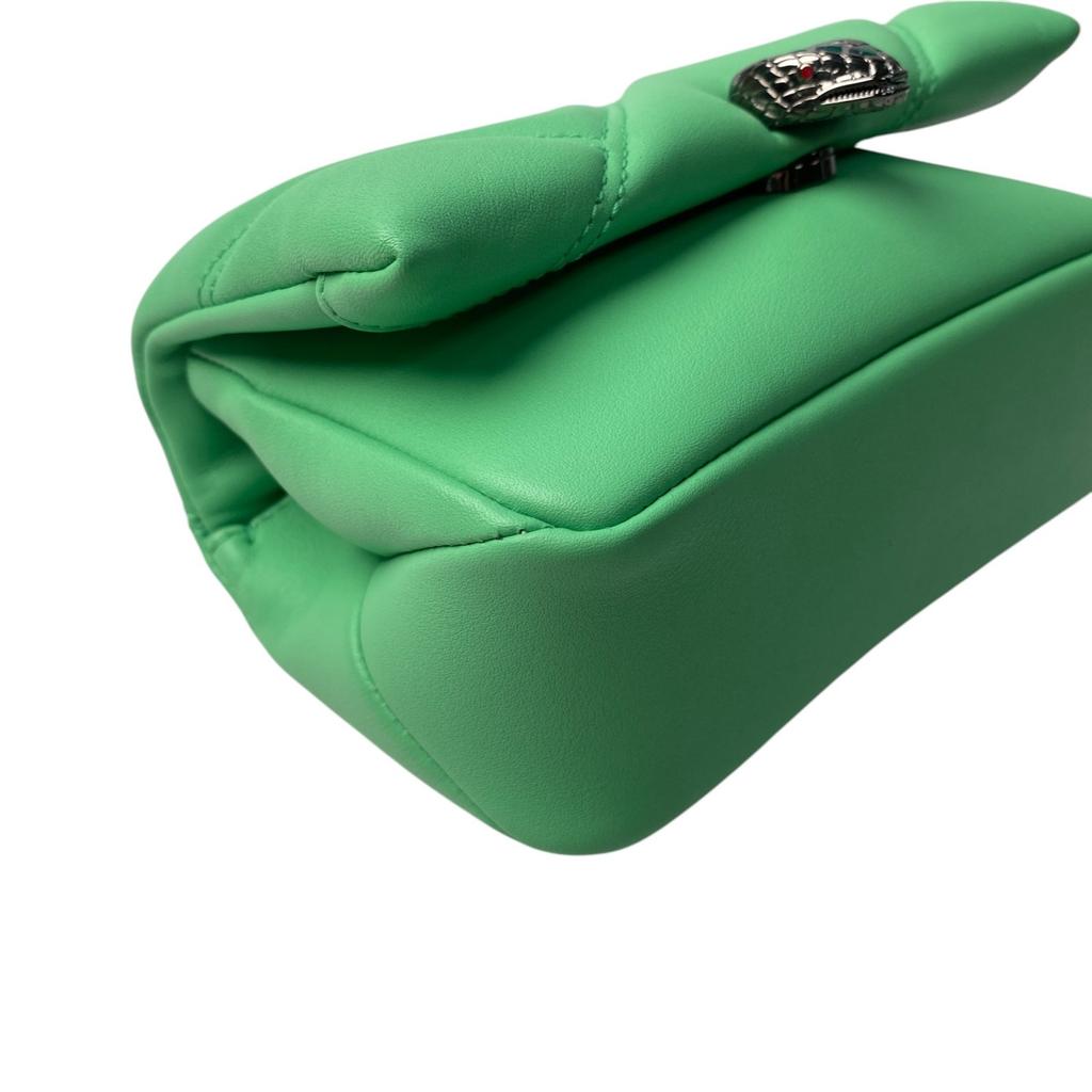 Used BVLGARIShoulder Bag Green Leather Women