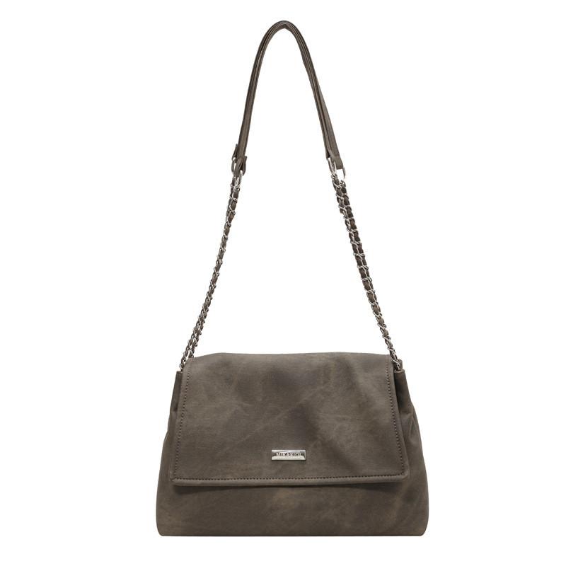 Crossbody Chain Strap Large Purse With Soft Pu Material Ideal For Casual Outings