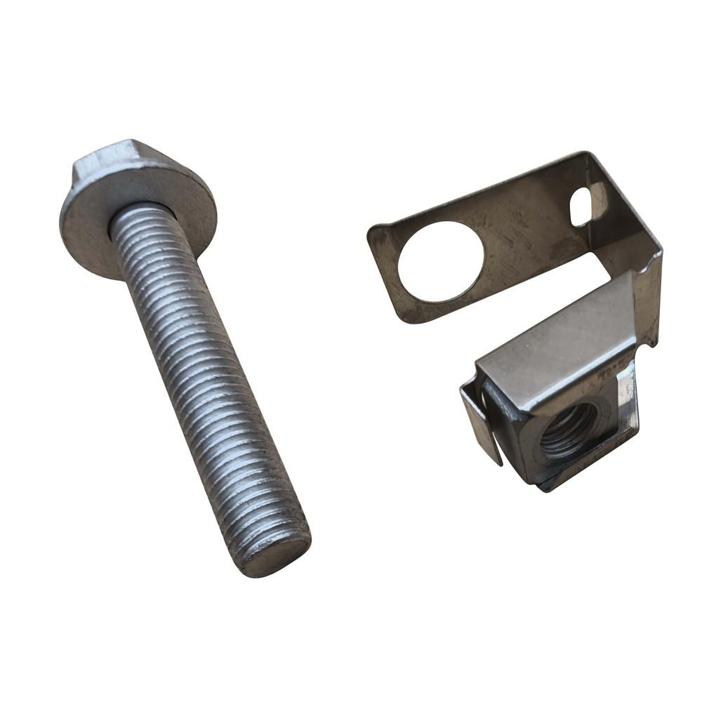 4 st Avgasgrenrörsbultar U-muttrar Kit 03442 För Dodge Ram 1500 Jeep Chrysler