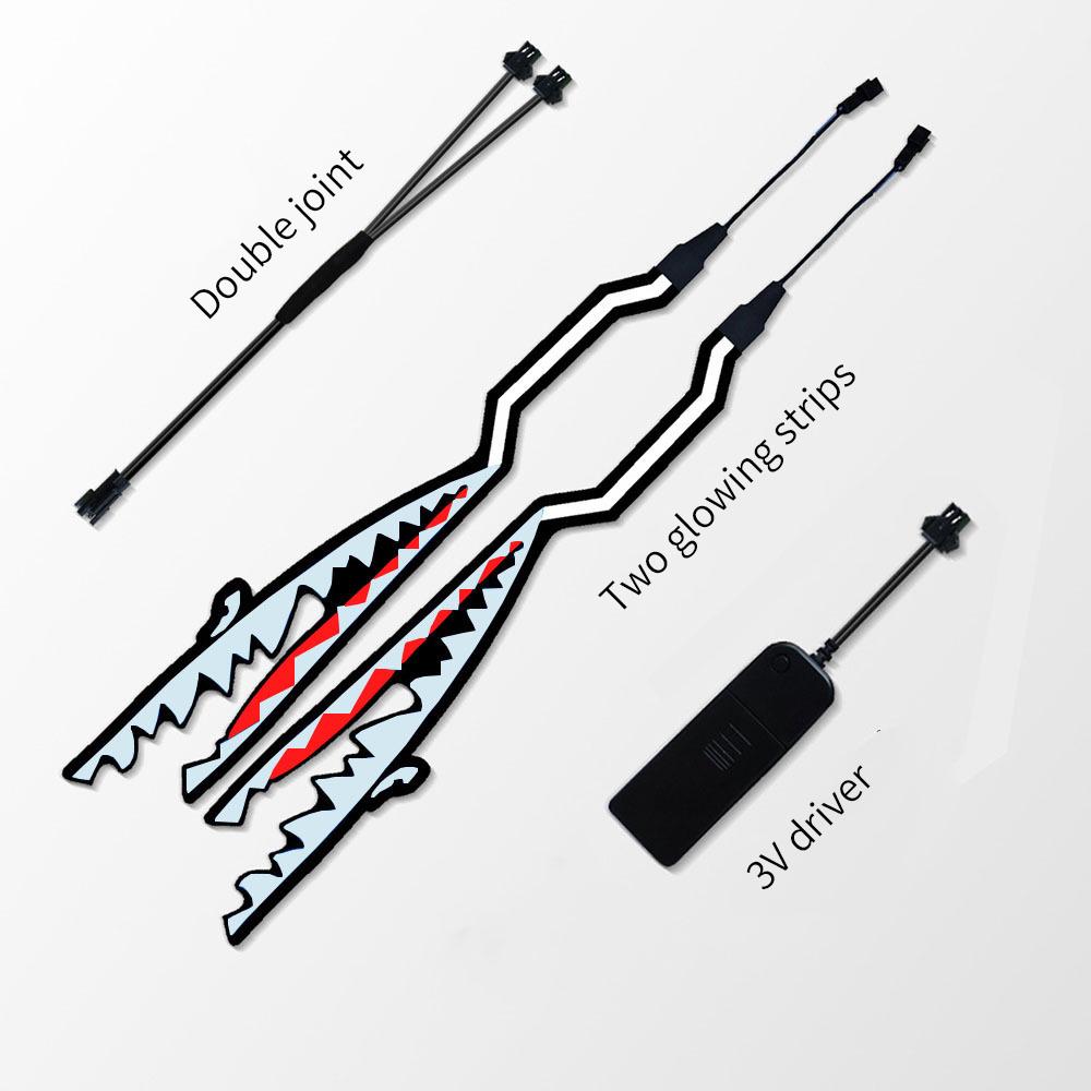 New Motorcycle Helmet Light Riding Signal EL Strip Kit Bar DIY Helmet Led Strip Reflector Cold Light Fil Capacete De Moto Part