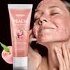 Peach Facial Scrub Gentle Exfoliating Moisturizing Face Scrub for All Skin Types Deep Cleansing Care 50g