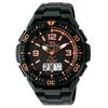 Q&Q Men's Radio Solar Black Ana-Digi 100m Waterproof Watch MD06-315