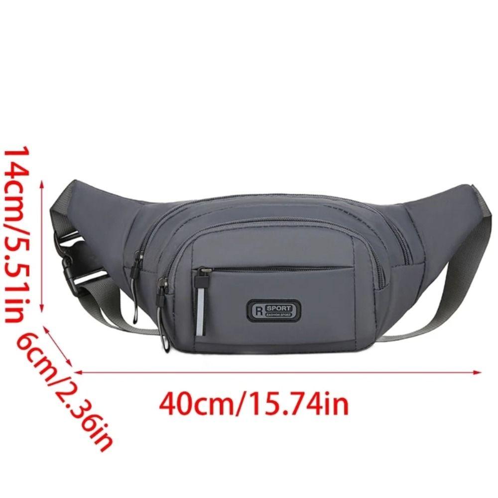 Waterproof Crossbdoy Chest Bag Large Capacity Men Running Pouch Belt  Jog Runnning