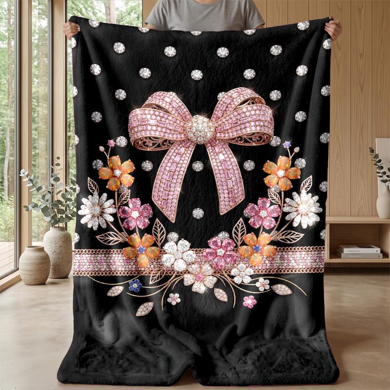 Jaguar In Lush Jungle 1 Theme Blanket Lightweight Warm Flannel Blanket Decorative Throw Blanket for Home Decoration