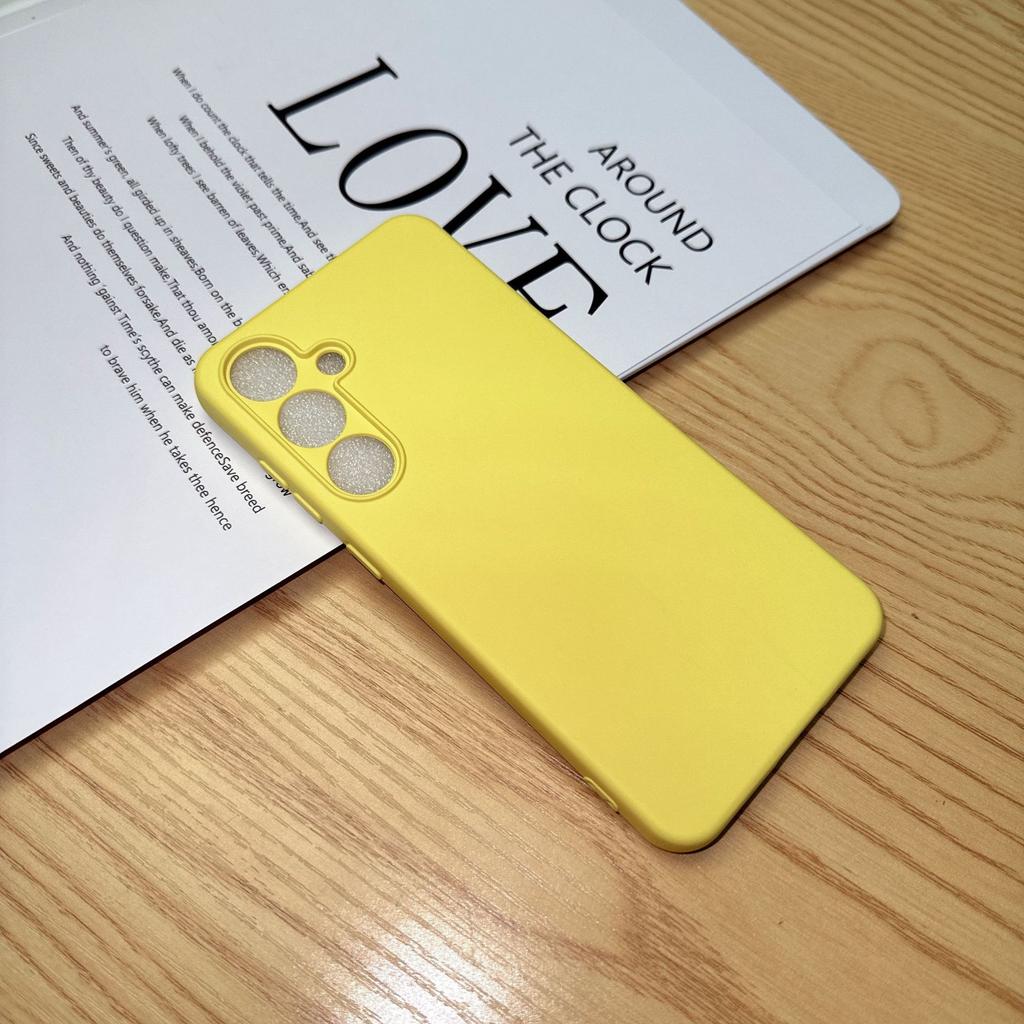 Galaxy S25 EDGE Liquid Silicone Phone Case for Samsung S24 Solid Color Silicone S23 Soft Case