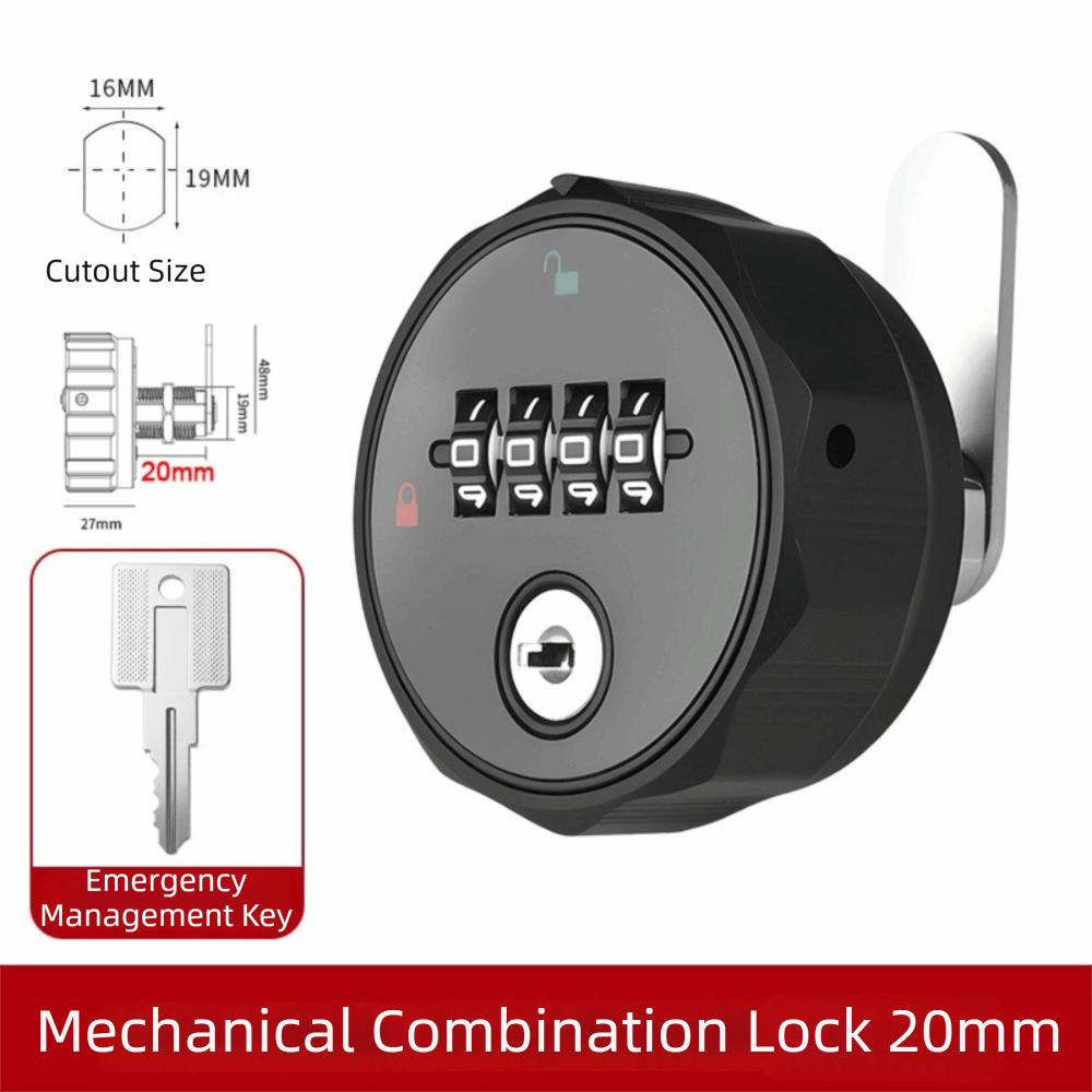 Round Padlock Cabinet Password Lock Weatherproof Combination Cabinet Lock  For Gym School Locker