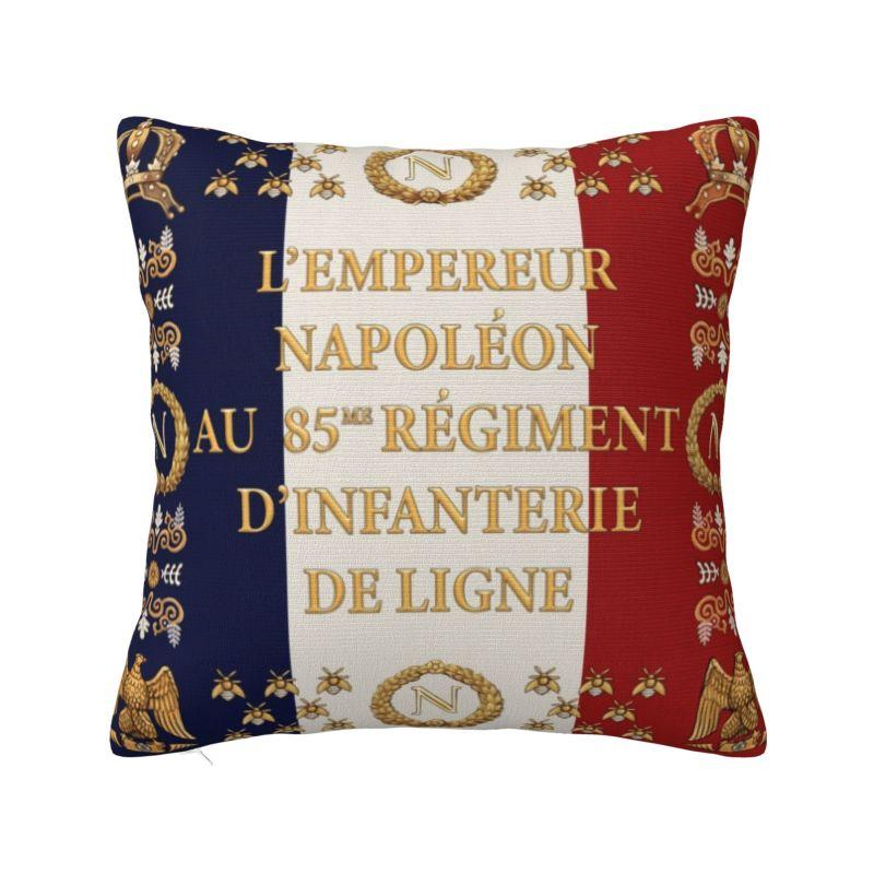 Emblema Francese Napoleone Bonaparte Copricuscini Francia Aquila Bandiera Velluto Nordico Federa per Cuscino da Lancio per Divano