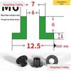 Step T-Shaped Nylon Insulating Bushing Washer, M3-M35 Thread Protection Spacer