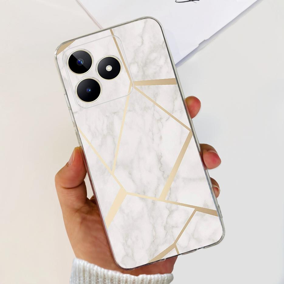 For Realme Note 50 Case RMX3834 Cute Cat Painted Cover Soft Silicone Phone Case For Realme Note 50 Note50 Back Cover 6.74'' Bags