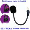 1 Pezzo Cuffie da Gioco per Kingston Hyperx Cloud 2 Ii X Core Pro Cloud Argento X Microfono di Ricambio per Gioco Microfono da 3,5 Mm