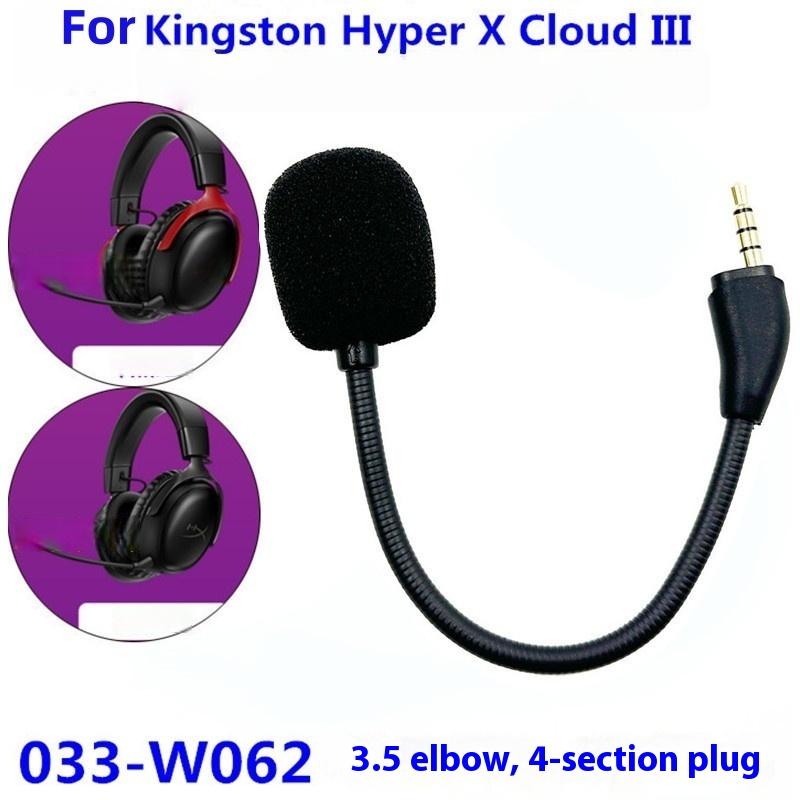 1 Pezzo Cuffie da Gioco per Kingston Hyperx Cloud 2 Ii X Core Pro Cloud Argento X Microfono di Ricambio per Gioco Microfono da 3,5 Mm