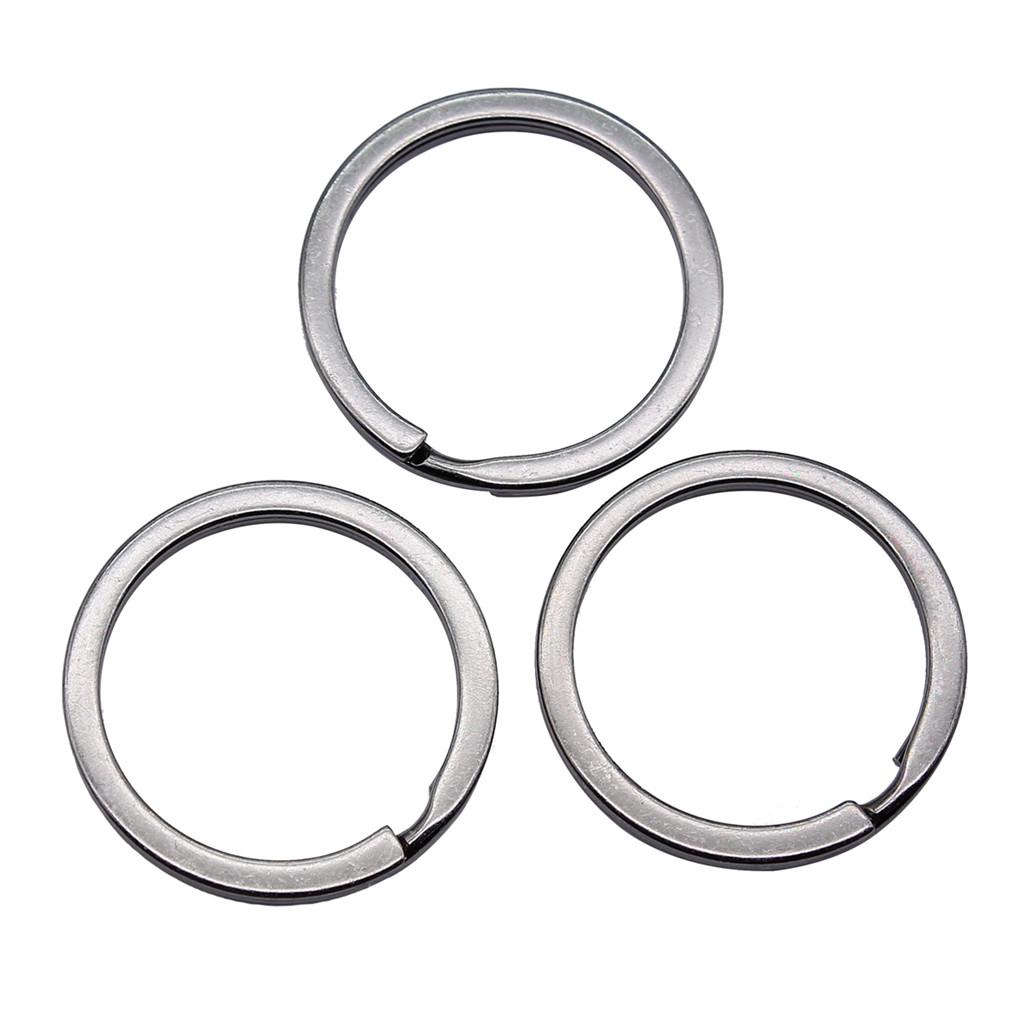 Multi Color Split Ring Keychain Connectors With Extension Chain 25mm 28mm 30mm