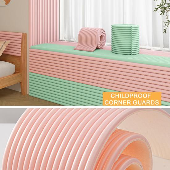 200x30/40CM Self-Adhesive Anti-Collision Strip Foam Safety Bumper Guard 1CM Thick Baby Proofing Furniture Corner Desk Table Edge Protector
