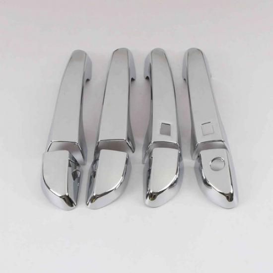 Chrome Smartkey Door Handle Side Lid Cover Trim For 2016- Hyundai Tucson