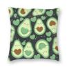 Cute Avocado Fruit Pillowcase Soft Polyester Cushion Cover Decorations Throw Pillow Case Cover Home Square X