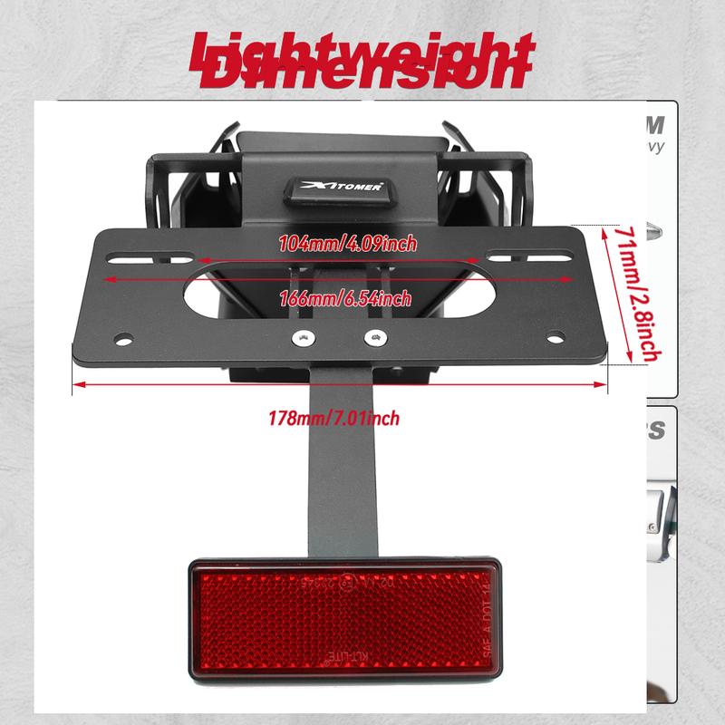 License Plate Holder Bracket For Ducati Multistrada V4 /V4S 2024 Motorcycle Rear Tail Tidy Fender Eliminator Kit