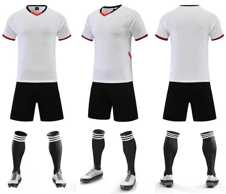 New Football Jersey Set Men'S Adult Children'S Game Training Jersey Primary School Students Short-Sleeved Football Jersey Women'S
