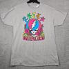 Grateful Dead Herren Shirt Extra Groß XL Grau Konzert Musik Band Outdoor Rock NWT