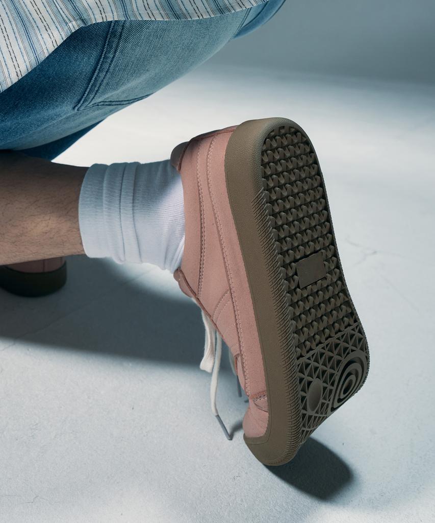 Draw Fit Cloudy Suede Sneakers [Dusty Pink]