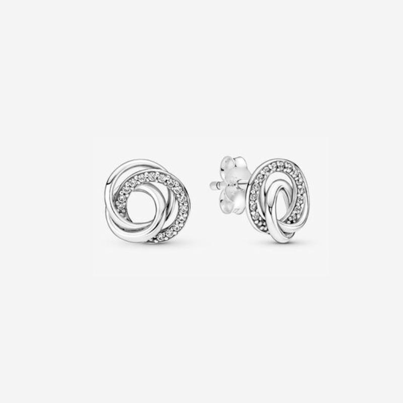 Kenora Jewelry 2023 Popular Women 'S Bracelet 925 Sterling Silver Earrings Suitable For Fashion Diy Bead Necklace Gift Jewelry