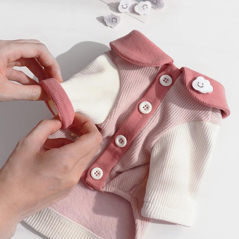 Spring and Summer Teddy Puppy Dog Clothes Bigbear Cat Pomeranian Thin Vest Small Puppy Suspender Pet Clothes