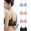 Soutien-gorge d'été sans couture grande taille pour femme - Respirant et léger, sous-vêtement style t-shirt liftant, rembourrage amovible, conception gilet en maille