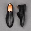 Nieuwe Collectie Heren Puntige Instappers Zakelijke Flats Schoenen Mannelijke Designer Penny Loafers Homecoming Bruiloftskleding Schoenen