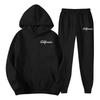 Mens Fall Casual Hooded Sweatshirt Set Long Sleeve Tracksuit Two Piece Outfit Lightweight Comfortable