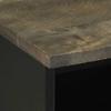 Nightstand Black 40x33x46 cm Solid Mango Wood