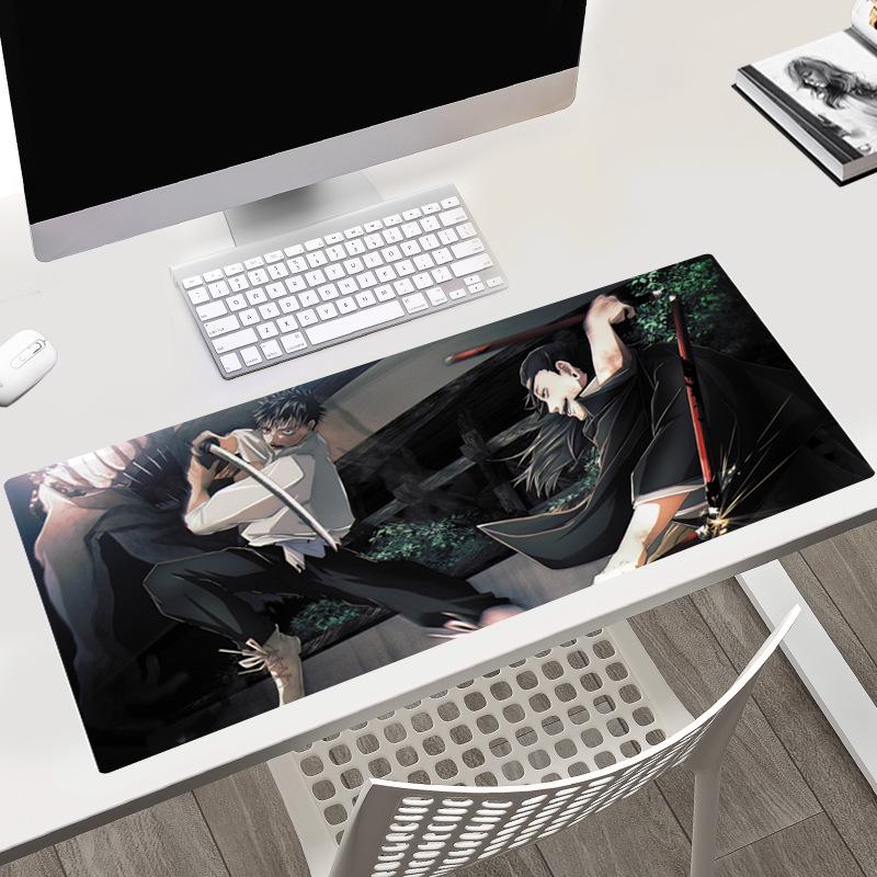 Jujutsu Kaisen Desk Pad 40x90x0.3CM with Gojo, Yuji, & Megumi Characters.
