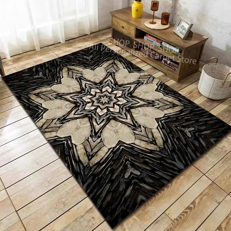 Stone Mosaic Art Printed Carpet for Living Room Bedroom Sofa Home Decoration Non-slip Floor Mat Modern Carpet Fast Shipping