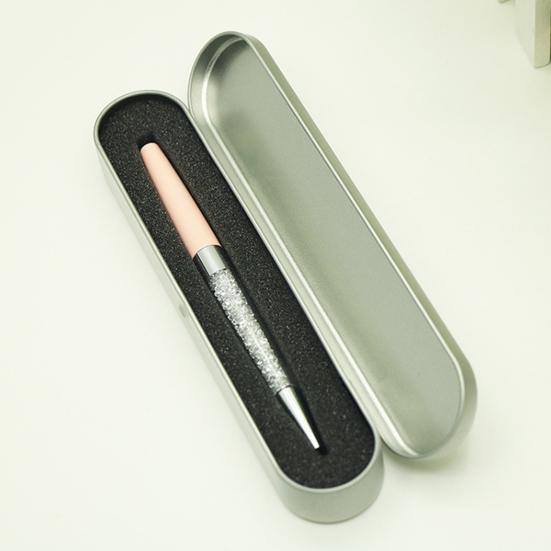 Estuche para lápices, caja de papelería protectora duradera y elegante, caja de bolígrafos de Metal de larga duración con borde liso para el hogar