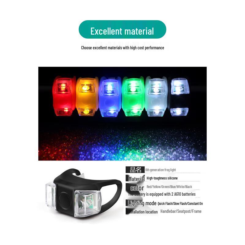 Jinglongdun 6th Gen Double-Eye LED Frog Warning Light (30-Pack)