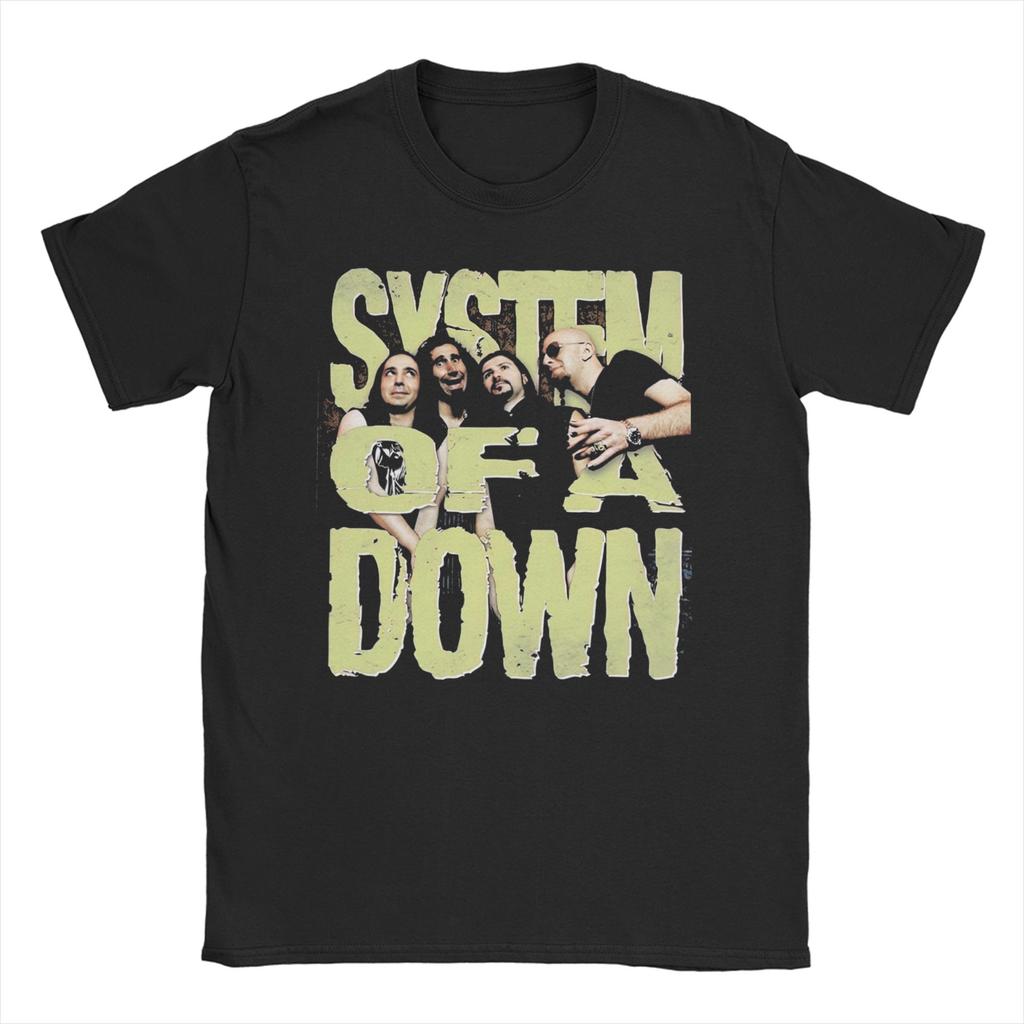 Rock  Heavy Metal Band for Men Women T Shirt SYSTEM OF A DOWN  SOAD Tees Short Sleeve Crew Neck TShirt Cotton Plus Size Tops