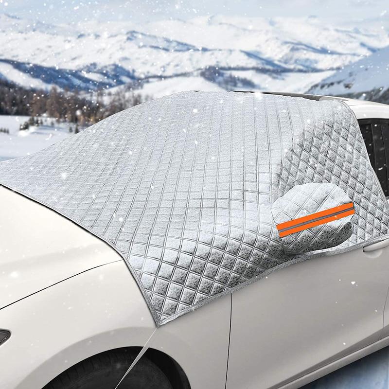 Windschutzscheibenabdeckung, Auto-Schneeabdeckung, Auto-Windschutzscheiben-Abdeckung, Schneeschutz, Eis blockiert, Frontscheibenschutz, Außen-Auto-Zubehör