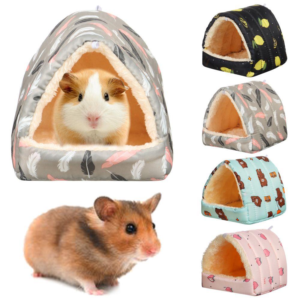 Winter Mini Cage Rabbit Squirrel Small Animal Sleeping Bed Guinea Pig Nest Warm Mat Hamster House