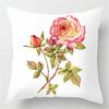 Home Decor Floral Rose Watercolor Pillow Covers for Home Pattern Cushion Cover Suitable for Sofa Bedroom Car Pillow Cover