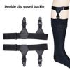 Jarretière Chaussettes JK Femmes Chaussettes Mi-mollet Clip avec Fermoir Métallique pour Tenue Décontractée