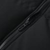 Men Women Thickened Cotton Coat Stand Collar Long Sleeve Solid Color Zipper Quilted Coat with Side Pockets Loose Fit Outwear