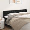 Headboard - EXCLUSIVE HOUSE - With Ears - Black - Faux Leather - Adjustable Height
